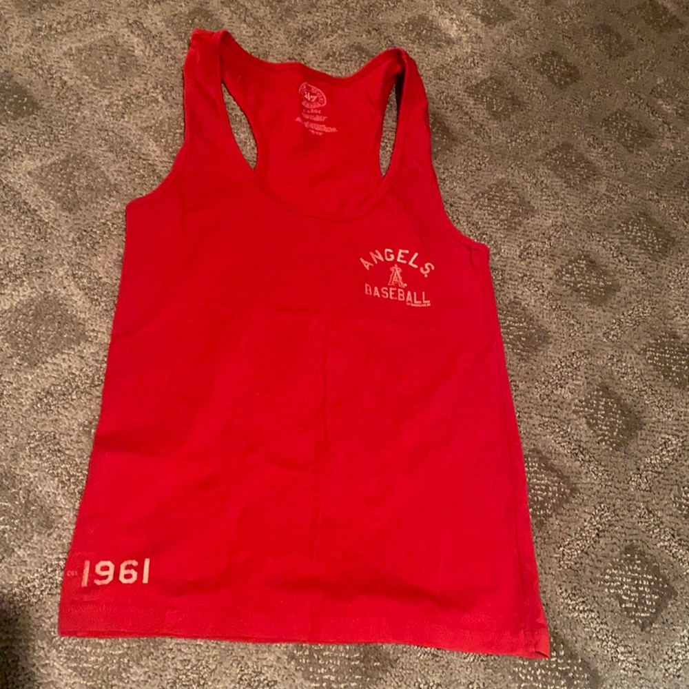 Angels baseball racerback tank